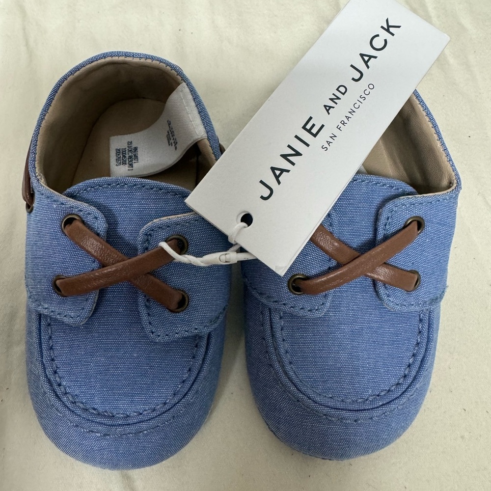 NWT Janie and jack baby boat shoe
